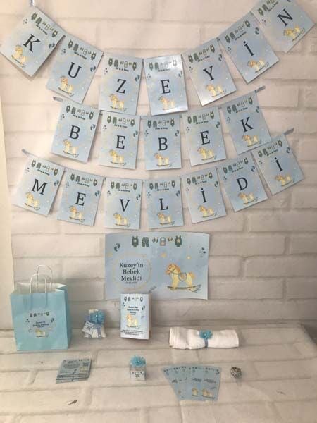 Atlı Karınca Bebek Mevlidi Set 20 Kişilik