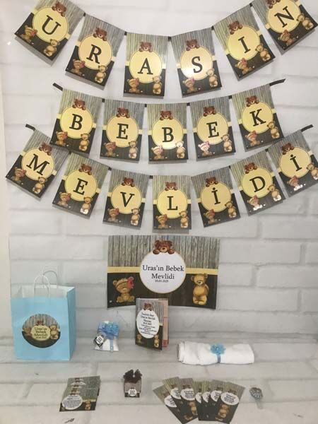 Ayıcık Bebek Mevlidi Set 20 Kişilik