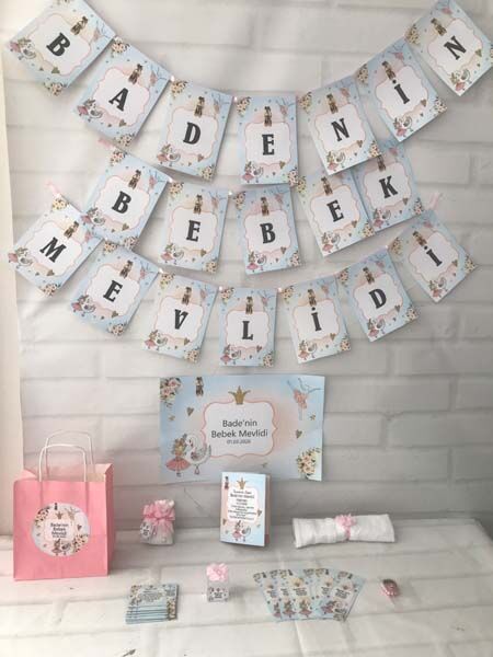 Balerin Bebek Mevlidi Set 20 Kişilik