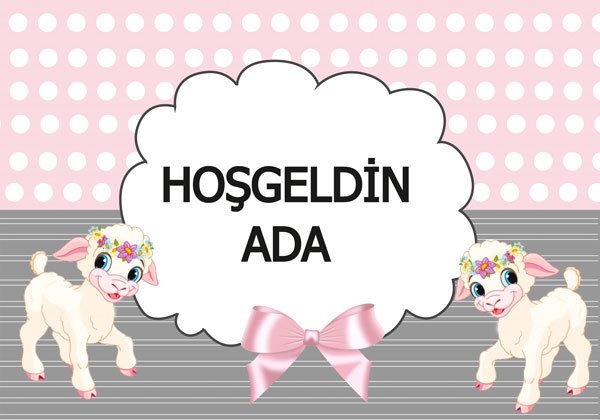 Kuzu Temalı Kişiye Özel Afiş