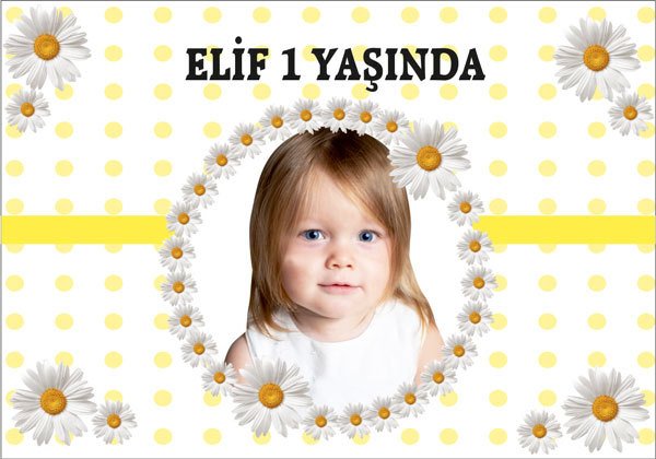 Papatya 2 Temalı Kişiye Özel Magnet 10 Adet