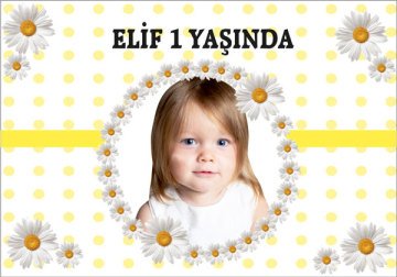 Papatya 2 Temalı Kişiye Özel Magnet 10 Adet