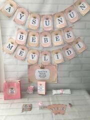 Prenses Bebek Mevlidi Set 20 Kişilik