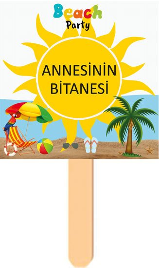 Beach Party Temalı Konuşma Balonu 3