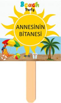 Beach Party Temalı Konuşma Balonu 3