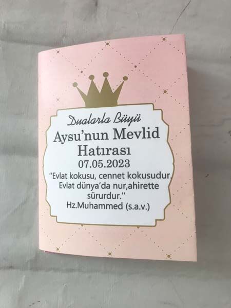 Prenses Bebek Mevlidi Cüz 1 Adet