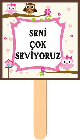 Baykuş Temalı Konuşma Balonu 2