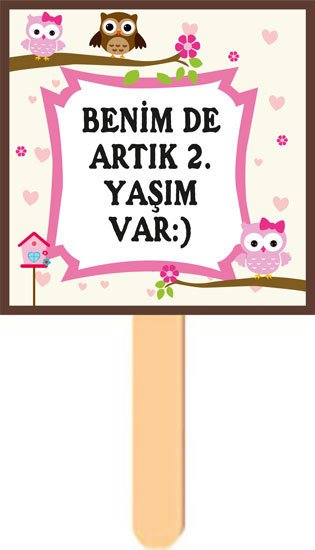 Baykuş Temalı Konuşma Balonu 12
