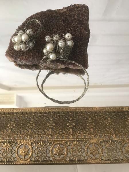 El Yapımı İnci Bileklik ve Küpe