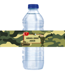 Asker Uğurlama Su Şişesi Sargısı 6 Adet