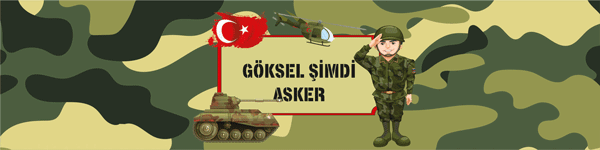 Asker Uğurlama Peçete Sargısı 6 Adet