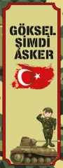 Asker Uğurlama Kitap Ayracı 6 Adet