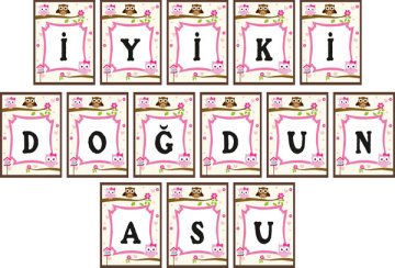 Baykuş Temalı Kişiye Özel Asma Bayrak Afiş 4 Metre