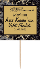 Merhum Vefat Mevlidi Küçük Kürdan Süs 6 Adet