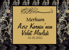 Merhum Vefat Mevlidi Afiş