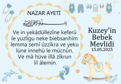 Atlı Karınca Bebek Mevlidi Magnet 6 Adet