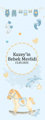 Atlı Karınca Bebek Mevlidi Kitap Ayracı 6 Adet