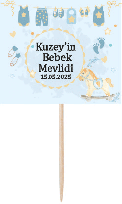 Atlı Karınca Bebek Mevlidi Küçük Kürdan Süs 6 Adet
