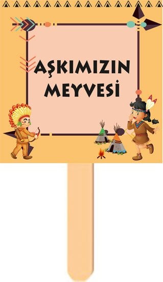 Kızılderili Temalı Konuşma Balonu 6