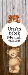 Ayıcık Bebek Mevlidi Kitap Ayracı 6 Adet