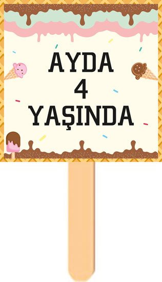 Dondurma Temalı Konuşma Balonu 1
