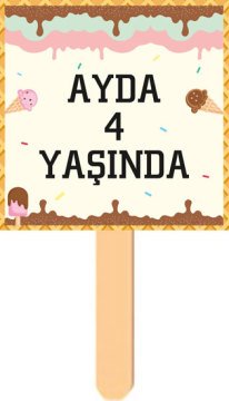 Dondurma Temalı Konuşma Balonu 1