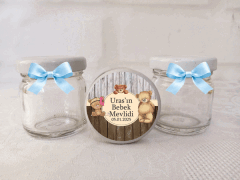 Ayıcık Bebek Mevlidi Hediyelik Kavanoz 6 Adet