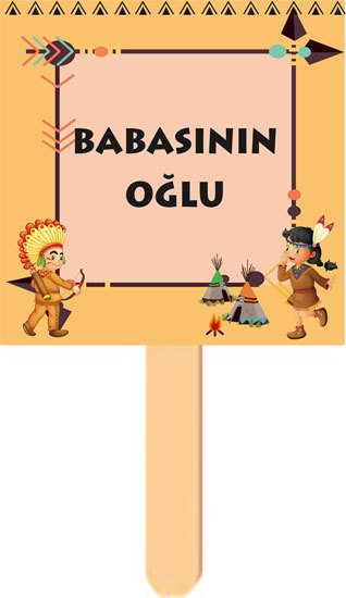 Kızılderili Temalı Konuşma Balonu 11