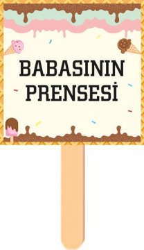 Dondurma Temalı Konuşma Balonu 4