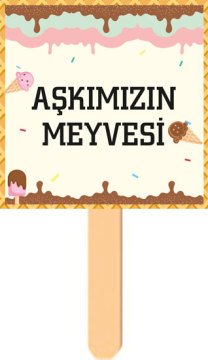 Dondurma Temalı Konuşma Balonu 5