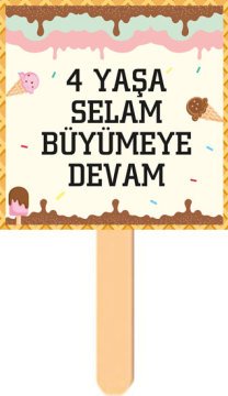 Dondurma Temalı Konuşma Balonu 10