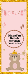 Ayıcık 2 Bebek Mevlidi Kitap Ayracı 6 Adet