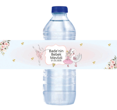 Balerin Bebek Mevlidi Su Şişe Sargısı 6 Adet