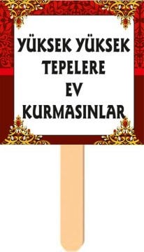 Kına Gecesi El Pankartı 19