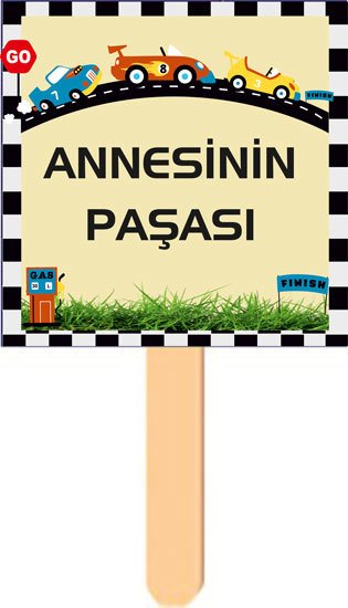Ralli Yarışı Temalı Konuşma Balonu 2