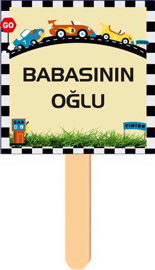 Ralli Yarışı Temalı Konuşma Balonu 10