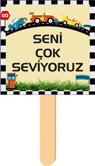 Ralli Yarışı Temalı Konuşma Balonu 13