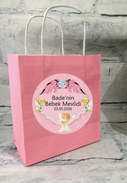 Melek Bebek Mevlidi Hediyelik Çanta 6 Adet