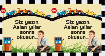 Ralli Yarışı Temalı Kişiye Özel Hatıra Kartı 6 Adet