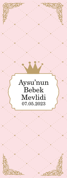 Prenses Bebek Mevlidi Kitap Ayracı 6 Adet