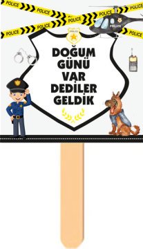 Polis Temalı Konuşma Balonu 1