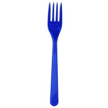 Lacivert Plastik Çatal 25 Adet