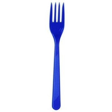 Lacivert Plastik Çatal 25 Adet