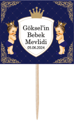 Prens Bebek Mevlidi Küçük Kürdan Süs 6 Adet