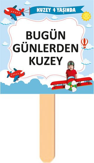 Pilot Temalı Kişiye Özel Konuşma Balonu 1