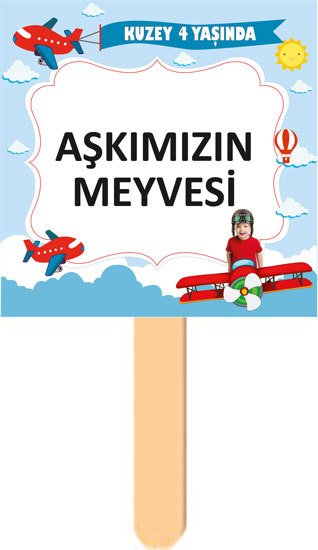 Pilot Temalı Kişiye Özel Konuşma Balonu 7