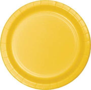 Sarı Karton Tabak 8 Adet