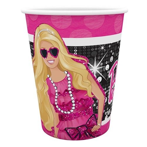 Barbie Temalı Bardak 8 Adet