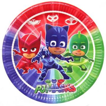 PJ Masks Temalı Tabak 8 Adet