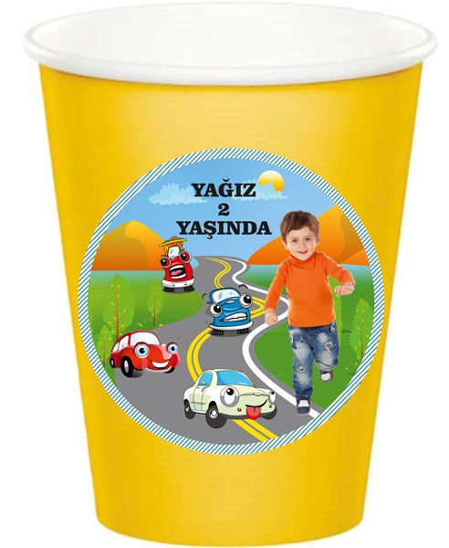 Vos Vos Temalı Kişiye Özel Bardak 2  6 Adet